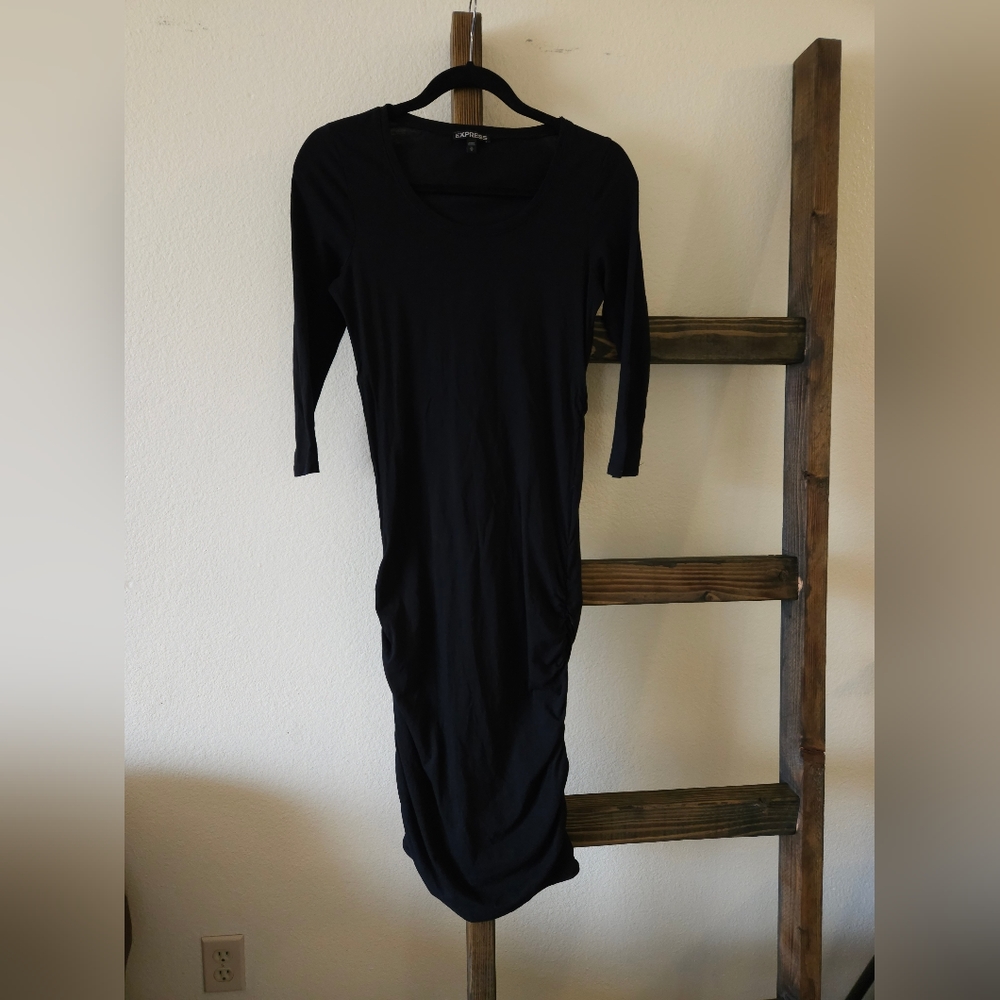 Express 3/4 Sleeve Bodycon Dress